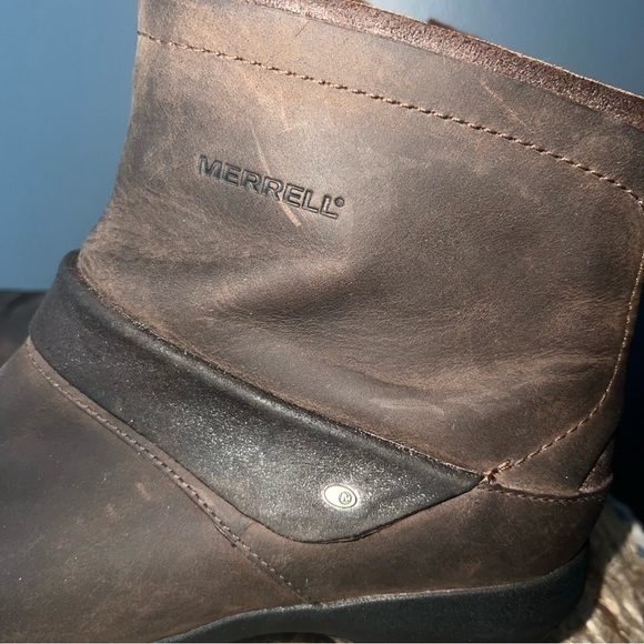 Merrell Luxe Mid Wrap Clog Booties - Picture 4 of 10